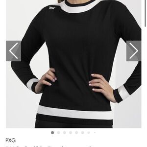 PXG Women's Long Sleeve Black and White Tee